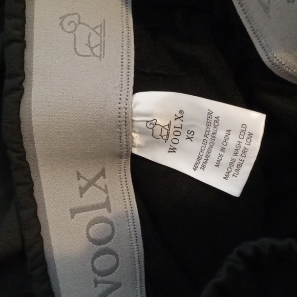 Woolx Merino Wool Blend Black Joggers Winter Outdoors Gorpcore Womens Xs - Picture 2 of 7